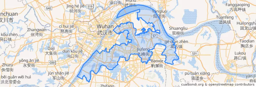 Mapa de ubicacion de Distretto di Hongshan.