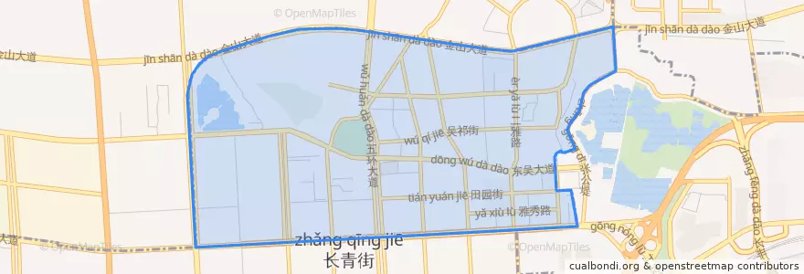 Mapa de ubicacion de 吴家山街道.