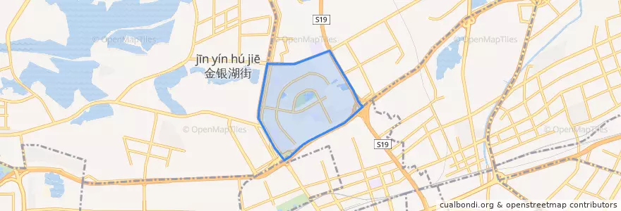 Mapa de ubicacion de 常青花园新区街道.