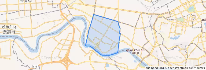 Mapa de ubicacion de 古田街道.