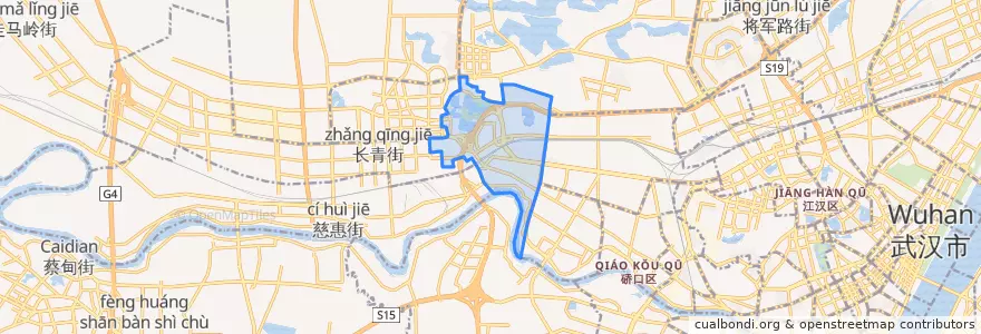 Mapa de ubicacion de 易家墩街道.