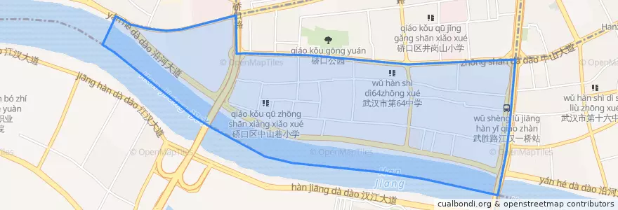 Mapa de ubicacion de 汉中街道.