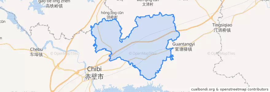 Mapa de ubicacion de 中伙铺镇.