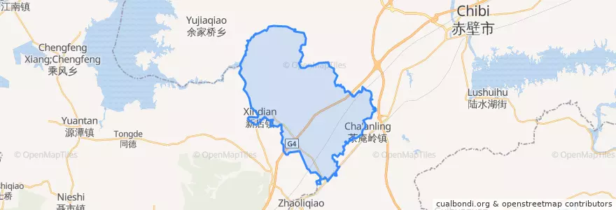 Mapa de ubicacion de Xindian.