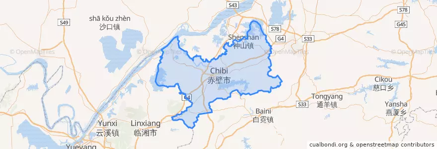 Mapa de ubicacion de Чиби.