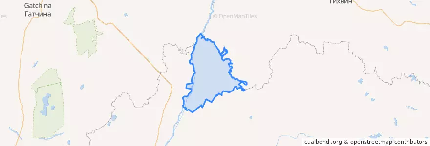 Mapa de ubicacion de Грузинское сельское поселение.