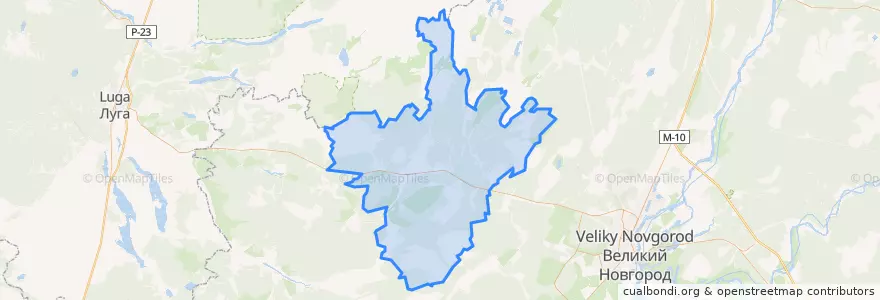 Mapa de ubicacion de Мойкинское сельское поселение.