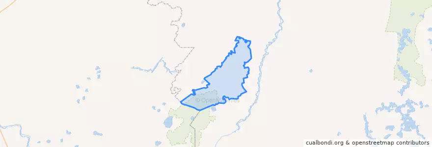 Mapa de ubicacion de Поддорское сельское поселение.