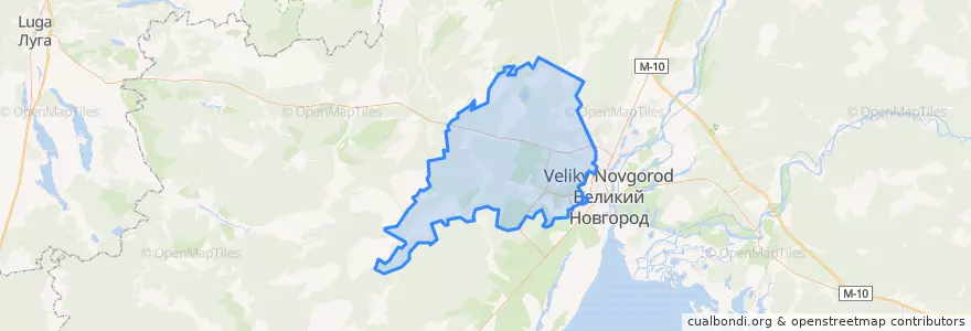 Mapa de ubicacion de Ермолинское сельское поселение.