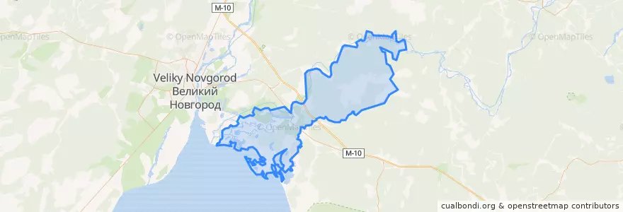 Mapa de ubicacion de Бронницкое сельское поселение.
