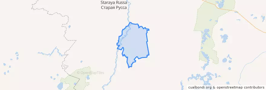 Mapa de ubicacion de Залучское сельское поселение.