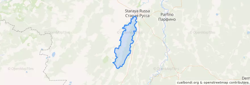 Mapa de ubicacion de Ивановское сельское поселение.