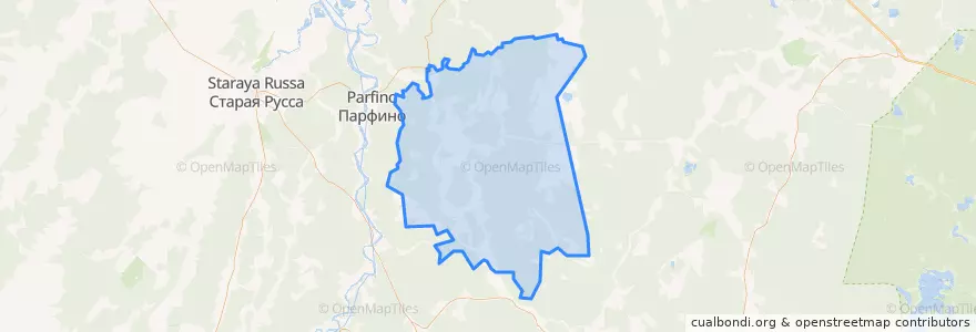 Mapa de ubicacion de Полавское сельское поселение.