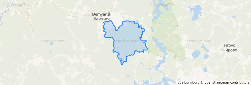 Mapa de ubicacion de Ильиногорское сельское поселение.