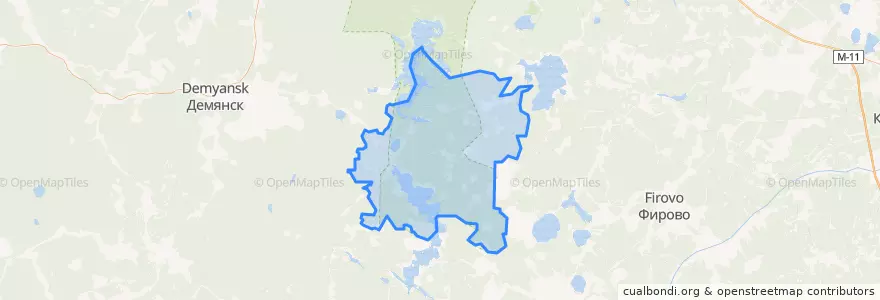 Mapa de ubicacion de Полновское сельское поселение.