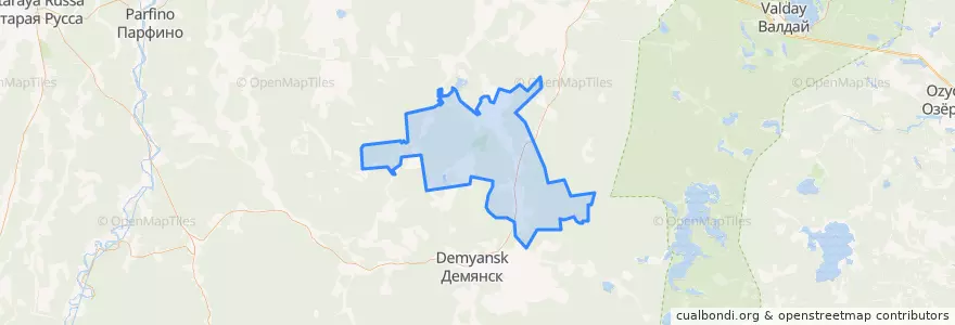 Mapa de ubicacion de Ямникское сельское поселение.