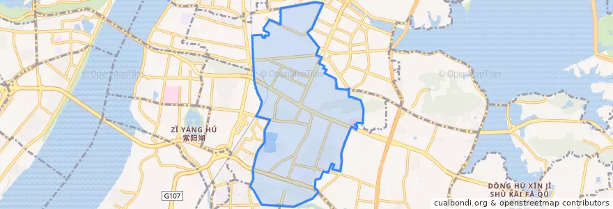 Mapa de ubicacion de 中南路街道.