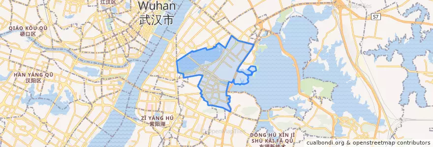 Mapa de ubicacion de 水果湖街道.