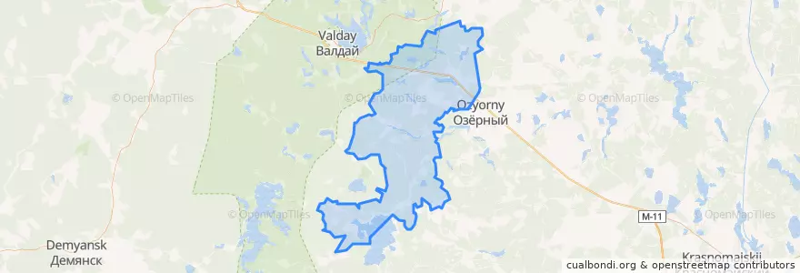 Mapa de ubicacion de Едровское сельское поселение.