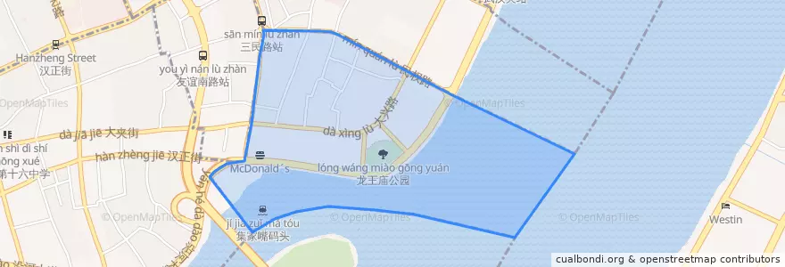 Mapa de ubicacion de 民族街道.