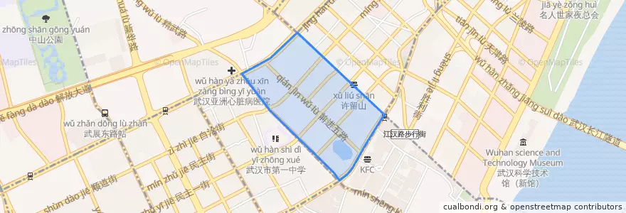 Mapa de ubicacion de 水塔街道.