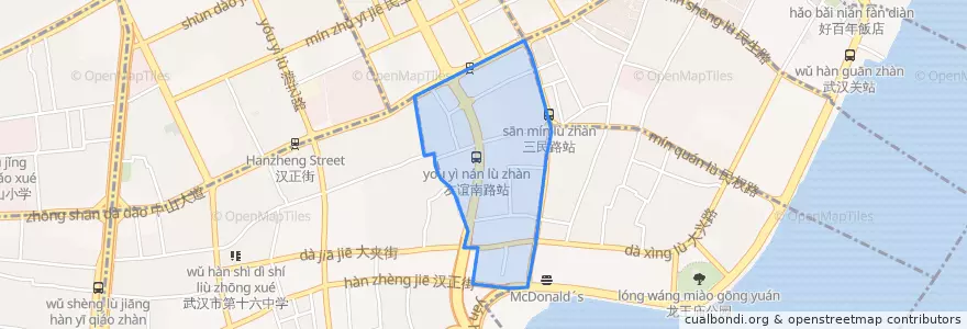 Mapa de ubicacion de 满春街道.