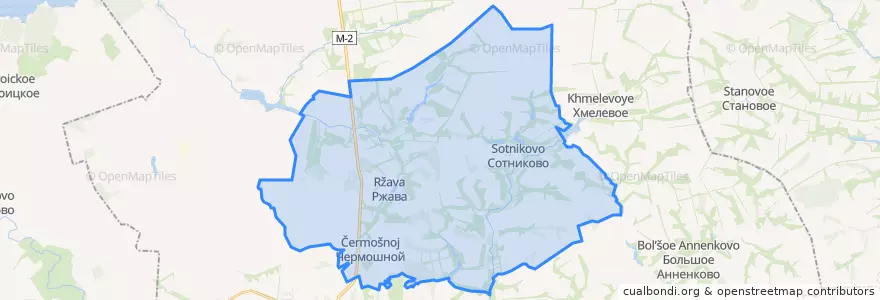 Mapa de ubicacion de Банинский сельсовет.