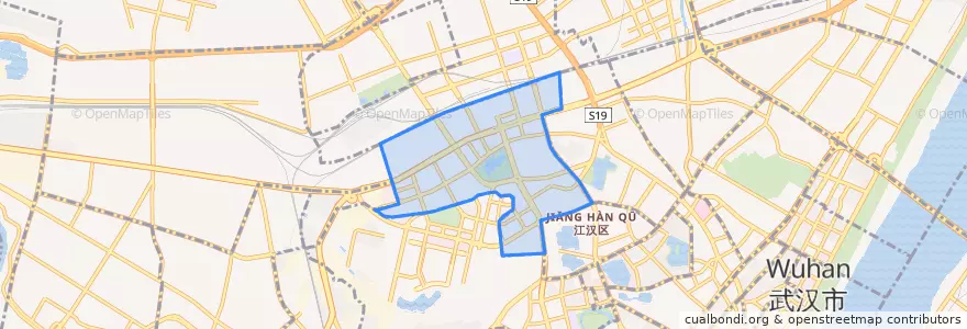 Mapa de ubicacion de 常青街道.