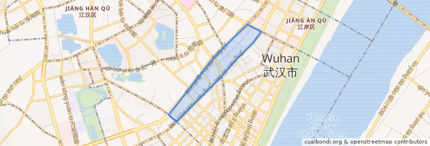 Mapa de ubicacion de 球场街道.