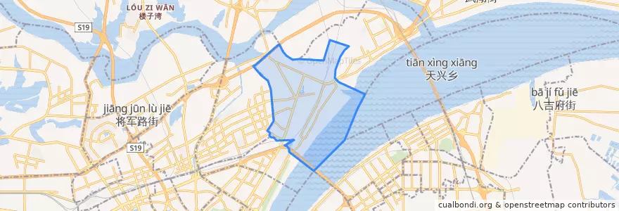 Mapa de ubicacion de 丹水池街道.