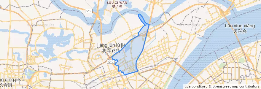 Mapa de ubicacion de 塔子湖街道.