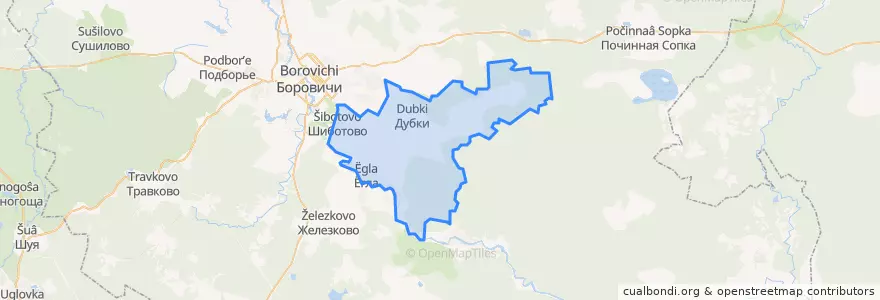 Mapa de ubicacion de Ёгольское сельское поселение.