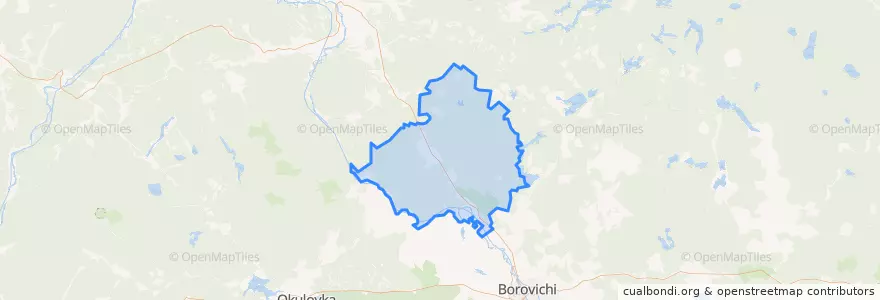Mapa de ubicacion de Волокское сельское поселение.