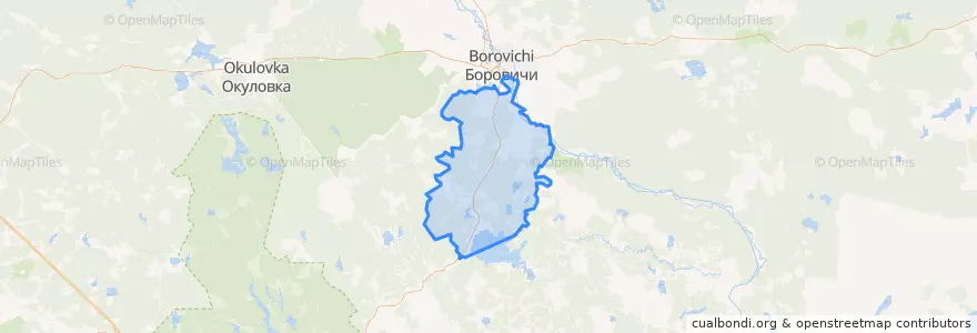 Mapa de ubicacion de Железковское сельское поселение.