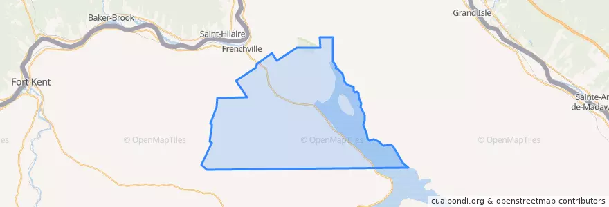 Mapa de ubicacion de St Agatha Township.