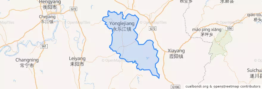 Mapa de ubicacion de 安仁县 (Anren).