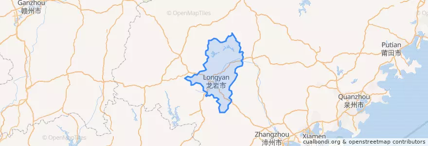 Mapa de ubicacion de Xinluo District.