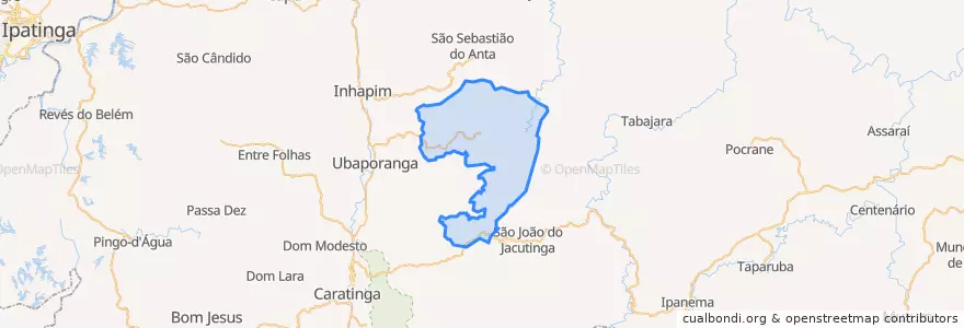 Mapa de ubicacion de Imbé de Minas.