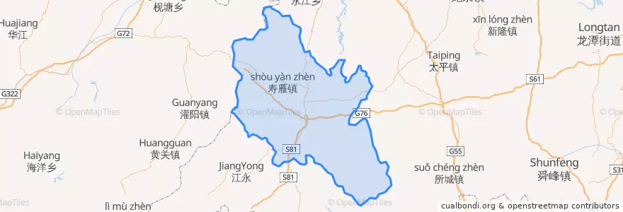 Mapa de ubicacion de 道县 (Dao).