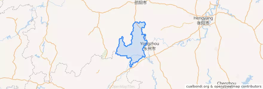Mapa de ubicacion de 东安县.