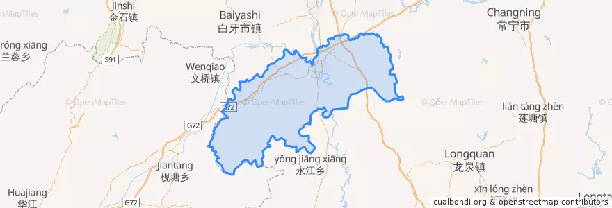 Mapa de ubicacion de 零陵区.