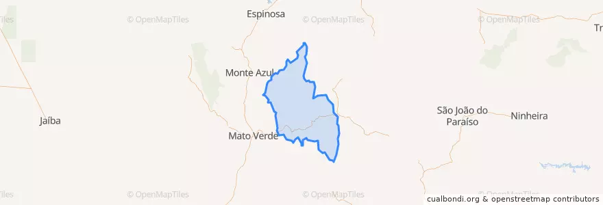 Mapa de ubicacion de Santo Antônio do Retiro.