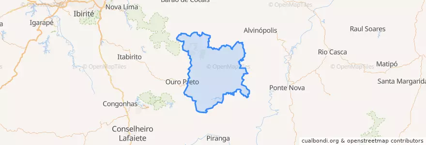 Mapa de ubicacion de Mariana.