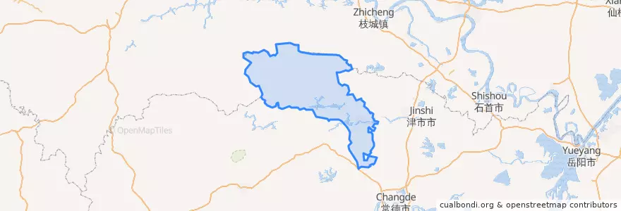 Mapa de ubicacion de 石门县.