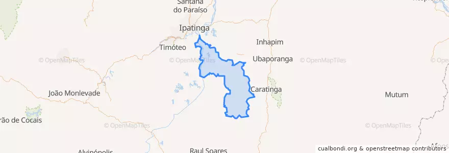 Mapa de ubicacion de Bom Jesus do Galho.