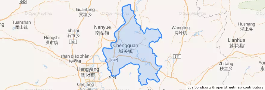 Mapa de ubicacion de 衡东县.