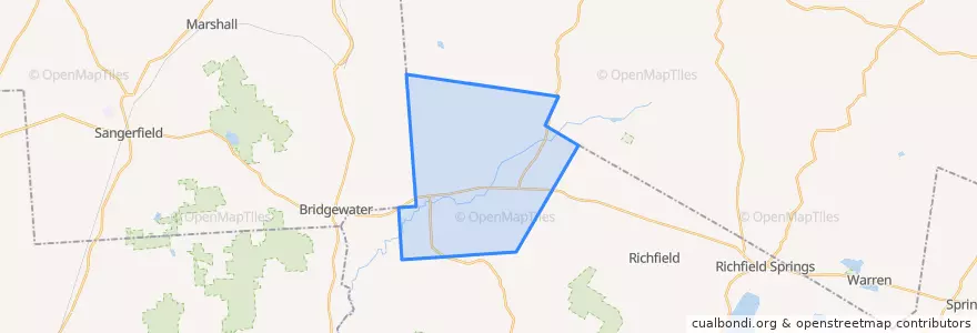 Mapa de ubicacion de Town of Winfield.