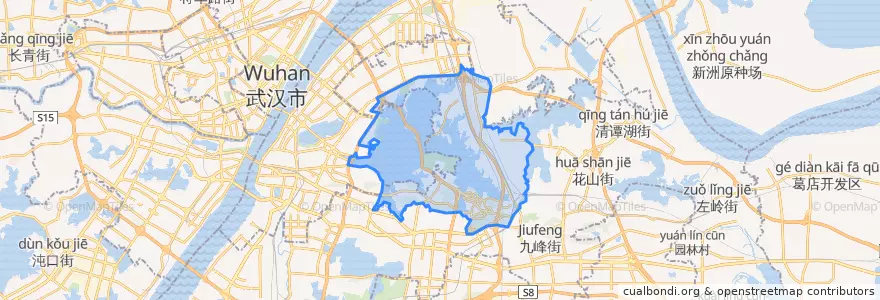Mapa de ubicacion de 东湖生态旅游风景区（托管）.