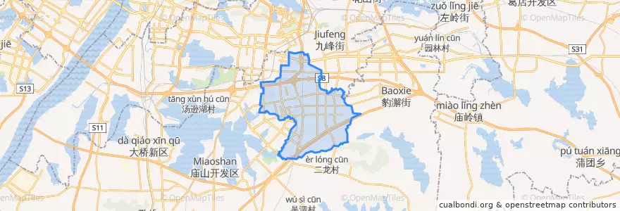 Mapa de ubicacion de 佛祖岭街道.