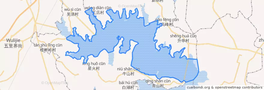 Mapa de ubicacion de 牛山湖养殖场.